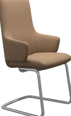 Stressless® Polsterstuhl »Laurel« () High Back mit Armlehne, Größe L, mit Beinen aus Stahl in Chrom