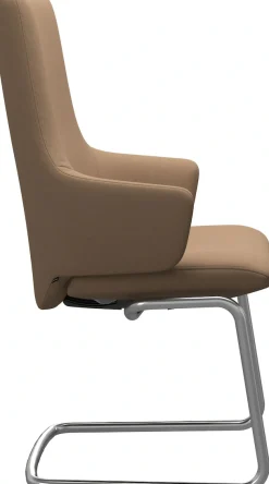 Stressless® Polsterstuhl »Laurel« () High Back mit Armlehne, Größe L, mit Beinen aus Stahl in Chrom