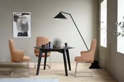 Stressless® Polsterstuhl »Laurel« () High Back mit Armlehne, Größe L, mit Beinen aus Stahl in Chrom