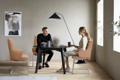 Stressless® Polsterstuhl »Laurel« () High Back mit Armlehne, Größe L, mit Beinen aus Stahl in Chrom