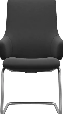 Stressless® Polsterstuhl »Laurel« () High Back mit Armlehne, Größe L, mit Beinen aus Stahl in Chrom matt