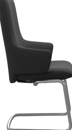 Stressless® Polsterstuhl »Laurel« () High Back mit Armlehne, Größe L, mit Beinen aus Stahl in Chrom matt