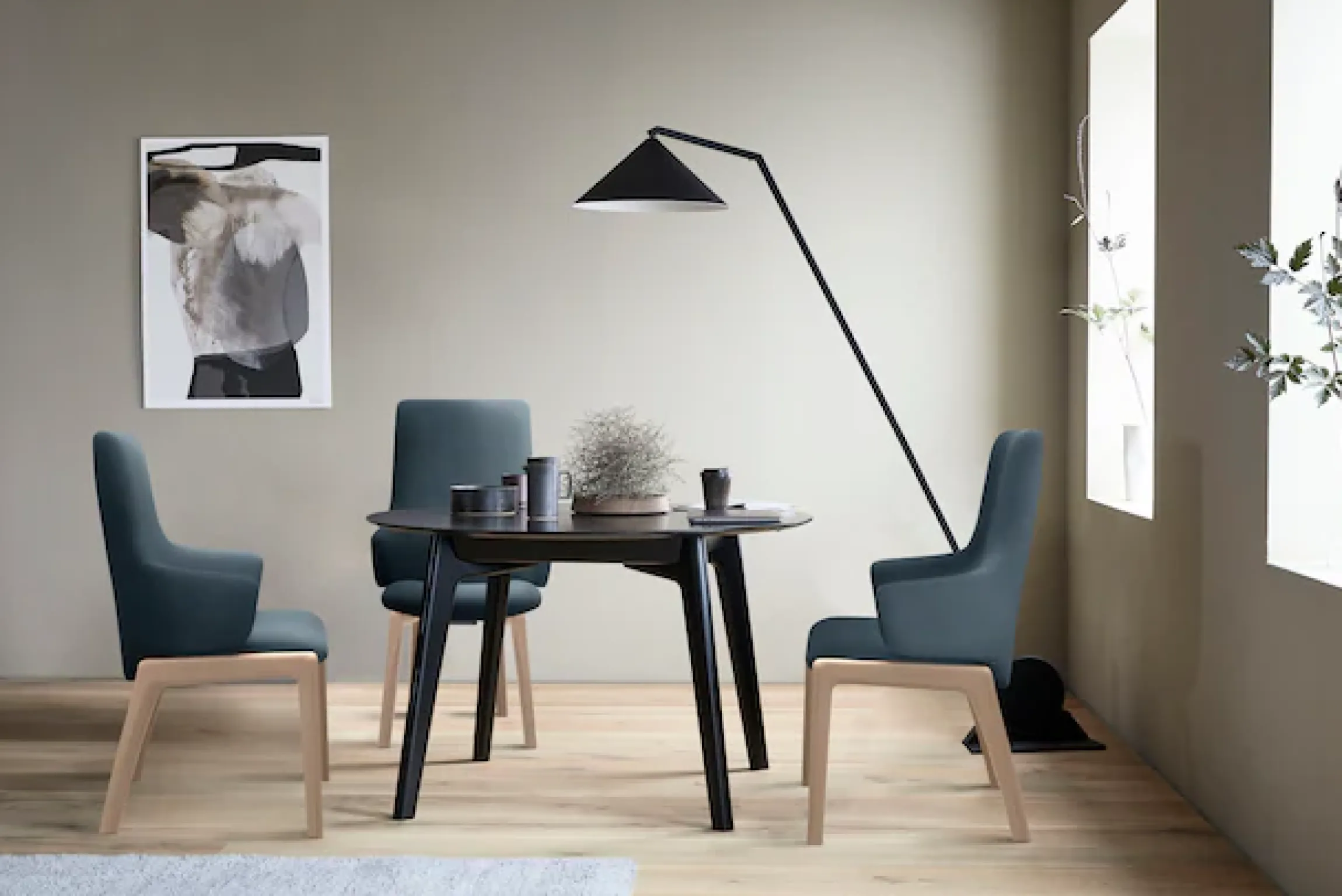 Stressless® Polsterstuhl »Laurel« () High Back mit Armlehne, Größe L, mit abgerundeten Beinen in Eiche