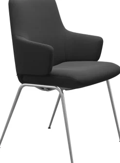 Stressless® Polsterstuhl »Laurel« () Low Back mit Armlehne, Größe L, mit Beinen aus Stahl in Chrom matt
