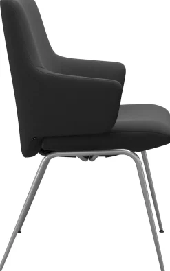 Stressless® Polsterstuhl »Laurel« () Low Back mit Armlehne, Größe L, mit Beinen aus Stahl in Chrom matt