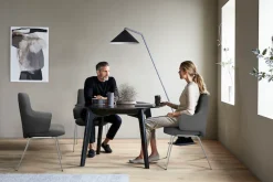 Stressless® Polsterstuhl »Laurel« () Low Back mit Armlehne, Größe L, mit Beinen aus Stahl in Chrom matt