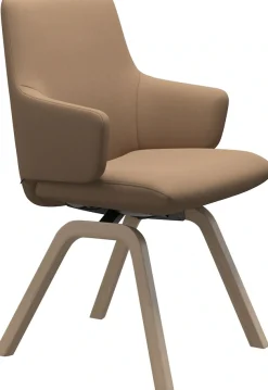 Stressless® Polsterstuhl »Laurel« () Low Back mit Armlehne, Größe L, mit schräggestellten Beinen in Eiche