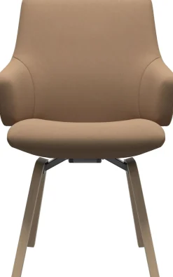 Stressless® Polsterstuhl »Laurel« () Low Back mit Armlehne, Größe L, mit schräggestellten Beinen in Eiche