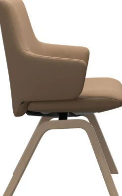 Stressless® Polsterstuhl »Laurel« () Low Back mit Armlehne, Größe L, mit schräggestellten Beinen in Eiche