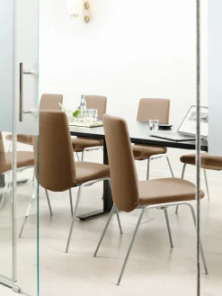 Stressless® Polsterstuhl »Laurel« () Low Back, Größe L, mit Beinen aus Stahl in Chrom glänzend