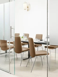 Stressless® Polsterstuhl »Laurel« () Low Back, Größe L, mit Beinen aus Stahl in Chrom glänzend