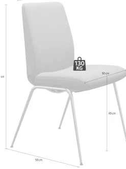 Stressless® Polsterstuhl »Laurel« () Low Back, Größe L, mit Beinen aus Stahl in Chrom glänzend