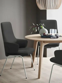 Stressless® Polsterstuhl »Laurel« () High Back mit Armlehne, Größe L, mit Beinen aus Stahl in Schwarz matt