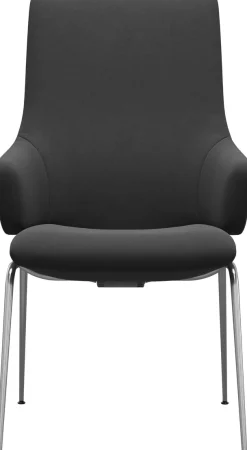 Stressless® Polsterstuhl »Laurel« () High Back mit Armlehne, Größe L, mit Beinen aus Stahl in Schwarz matt