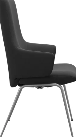 Stressless® Polsterstuhl »Laurel« () High Back mit Armlehne, Größe L, mit Beinen aus Stahl in Schwarz matt