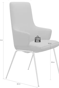 Stressless® Polsterstuhl »Laurel« () High Back mit Armlehne, Größe L, mit Beinen aus Stahl in Schwarz matt