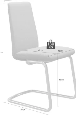 Stressless® Polsterstuhl »Laurel« () Low Back, Größe M, mit Beinen aus Stahl in Chrom matt