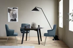 Stressless® Polsterstuhl »Laurel« () Low Back mit Armlehne, Größe L, mit Beinen aus Stahl in Schwarz matt