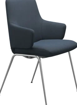 Stressless® Polsterstuhl »Laurel« () Low Back mit Armlehne, Größe L, mit Beinen aus Stahl in Schwarz matt
