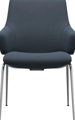 Stressless® Polsterstuhl »Laurel« () Low Back mit Armlehne, Größe L, mit Beinen aus Stahl in Schwarz matt