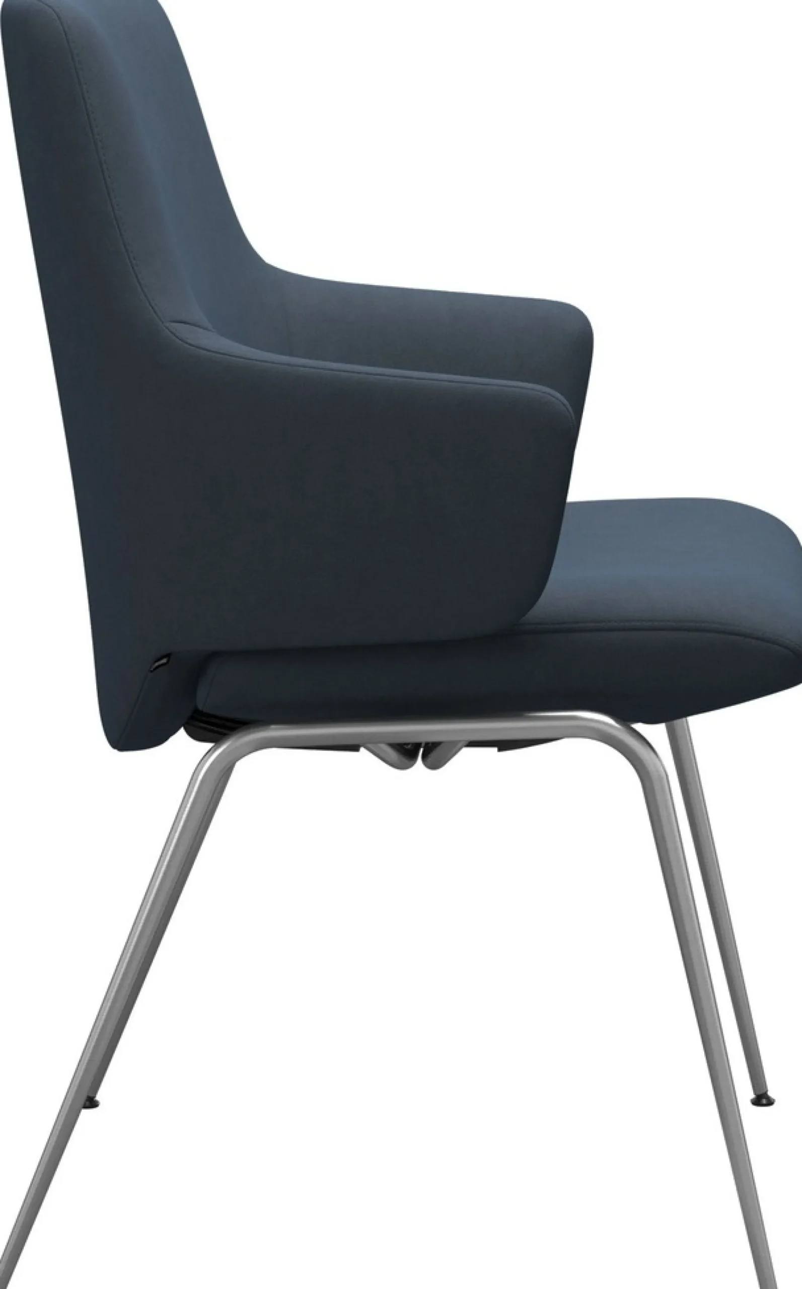 Stressless® Polsterstuhl »Laurel« () Low Back mit Armlehne, Größe L, mit Beinen aus Stahl in Schwarz matt
