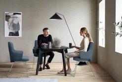 Stressless® Polsterstuhl »Laurel« () Low Back mit Armlehne, Größe L, mit Beinen aus Stahl in Schwarz matt
