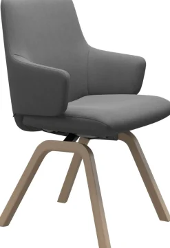 Stressless® Polsterstuhl »Laurel« () Low Back mit Armlehne, Größe L, mit schräggestellten Beinen in Walnuss