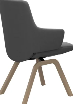 Stressless® Polsterstuhl »Laurel« () Low Back mit Armlehne, Größe L, mit schräggestellten Beinen in Walnuss