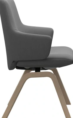 Stressless® Polsterstuhl »Laurel« () Low Back mit Armlehne, Größe L, mit schräggestellten Beinen in Walnuss