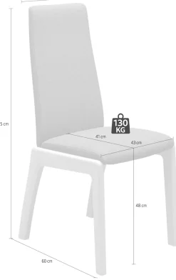 Stressless® Polsterstuhl »Laurel« () High Back, Größe M, mit abgerundeten Beinen in Eiche natur