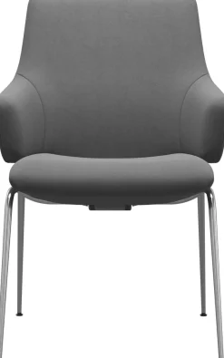 Stressless® Polsterstuhl »Laurel« () Low Back mit Armlehne, Größe L, mit Beinen aus Stahl in Chrom glänzend