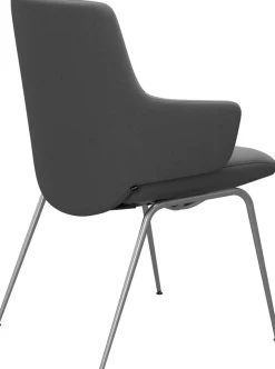 Stressless® Polsterstuhl »Laurel« () Low Back mit Armlehne, Größe L, mit Beinen aus Stahl in Chrom glänzend