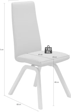 Stressless® Polsterstuhl »Laurel« () High Back, Größe M, mit schräggestellten Beinen in Walnuss