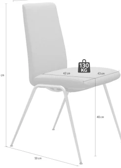 Stressless® Polsterstuhl »Laurel« () Low Back, Größe M, mit Beinen aus Stahl in Schwarz matt