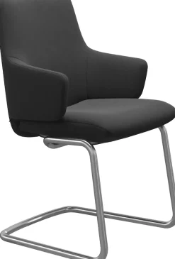 Stressless® Polsterstuhl »Laurel« () Low Back mit Armlehne, Größe L, mit Beinen aus Stahl in Chrom matt