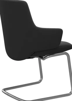 Stressless® Polsterstuhl »Laurel« () Low Back mit Armlehne, Größe L, mit Beinen aus Stahl in Chrom matt