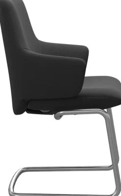 Stressless® Polsterstuhl »Laurel« () Low Back mit Armlehne, Größe L, mit Beinen aus Stahl in Chrom matt