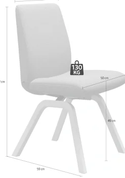 Stressless® Polsterstuhl »Laurel« () Low Back, Größe L, mit schräggestellten Beinen in Schwarz