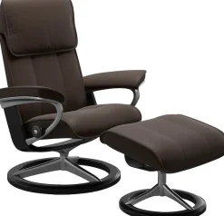 Stressless® Relaxsessel »Admiral« Set, Relaxsessel inkl. Hocker,mit Signature Base, Größe M & L, Gestell Schwarz
