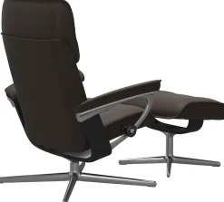 Stressless® Relaxsessel »Admiral« mit Cross Base, Größe M & L, Holzakzent Schwarz