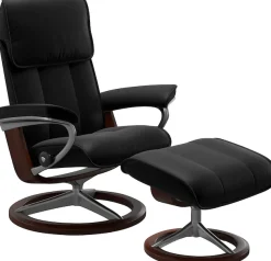 Stressless® Relaxsessel »Admiral« Set, Relaxsessel inkl. Hocker,mit Signature Base, Größe M & L, Gestell Braun