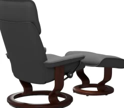 Stressless® Relaxsessel »Admiral« Set, Relaxsessel inkl. Hocker,mit Classic Base, Größe M & L, Gestell Braun