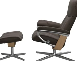 Stressless® Relaxsessel »Consul« mit Cross Base, Größe S, M & L, Holzakzent Eiche, in 2 Bezugsqualitäten lieferbar