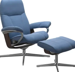 Stressless® Relaxsessel »Consul« mit Cross Base, Größe S, M & L, Holzakzent Wenge