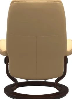 Stressless® Relaxsessel »Consul« Set, Relaxsessel mit Hocker,mit Hocker, mit Classic Base, Größe S, Gestell Braun