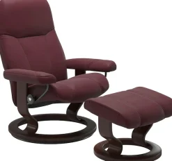 Stressless® Relaxsessel »Consul« Relaxsessel mit Hocker,mit Hocker, mit Classic Base, Größe L, Gestell Braun