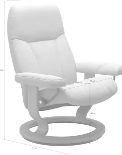 Stressless® Relaxsessel »Consul« mit Classic Base, Größe M, Gestell Eiche