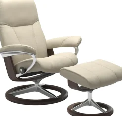 Stressless® Relaxsessel »Consul« Set, Relaxsessel mit Hocker,mit Hocker, mit Signature Base, Größe S, Gestell Wenge