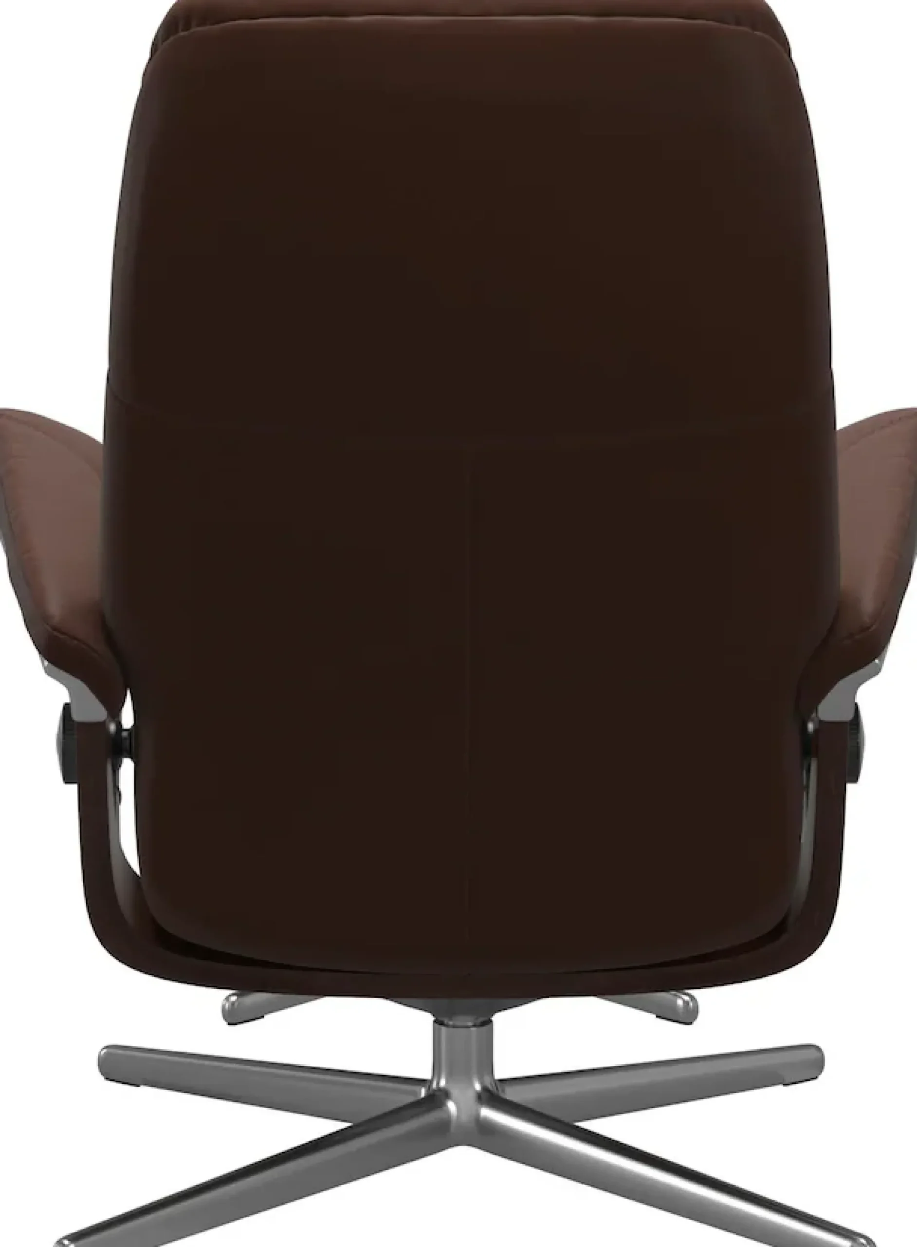 Stressless® Relaxsessel »Consul« Set, Relaxsessel mit Hocker,mit Hocker, mit Cross Base, Größe S, M & L, Holzakzent Braun