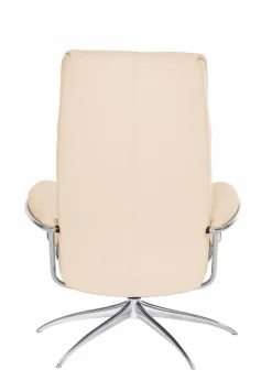 Stressless® Relaxsessel »London« Set, Relaxsessel mit Hocker,mit Hocker, High Back, mit Star Base, Gestell Chrom
